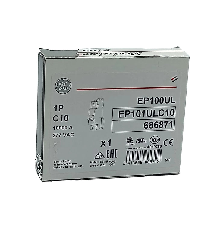 Disjuntor Monopolar GE EP101ULC10 C 10A 277v 10kA - Cabo Eletro