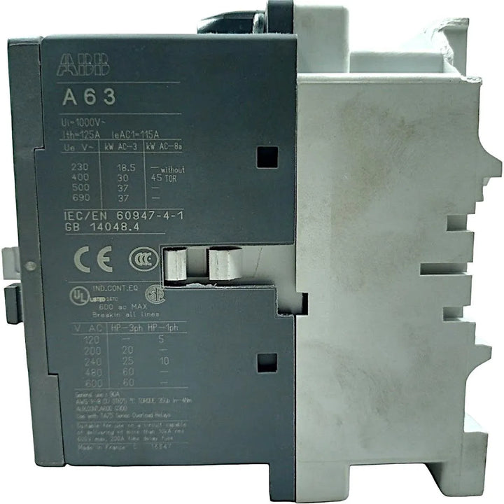 Contator Tripolar ABB A63-30-00RT 110-120V60Hz 110V50Hz - Cabo Eletro