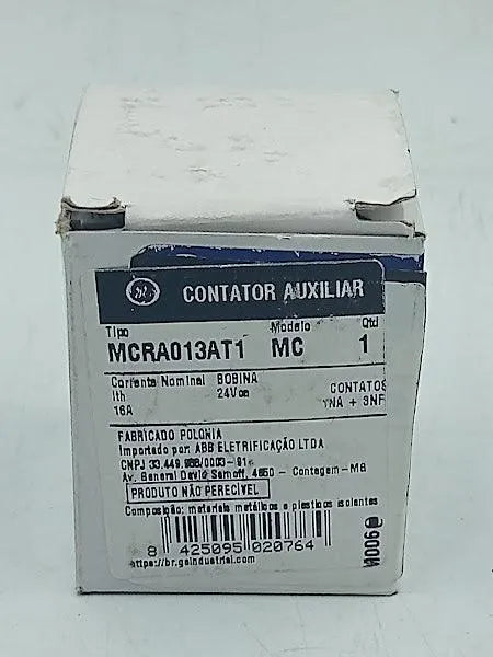 Contator Auxiliar Ge MCRA013AT1 16A 24VCA - Cabo Eletro