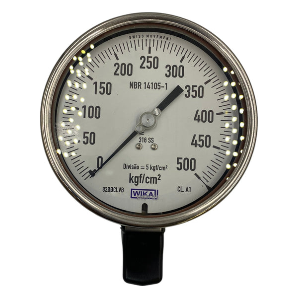 Manômetro WIKA 232.50.115LM DN 115mm 0 a 500KGF/cm² 1/2NPT - Cabo Eletro