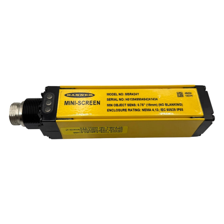 Barreira Óptica Banner MSR424Y Mini-Screen - Cabo Eletro