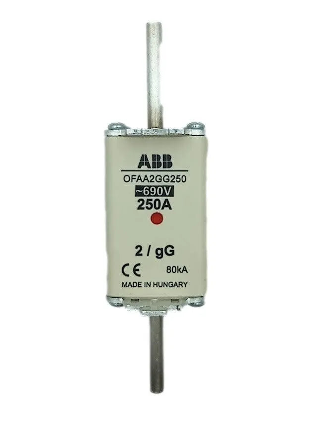 Fusível HRC ABB OFAA2GG250 690v 250A 80kA NH2 gG - Cabo Eletro