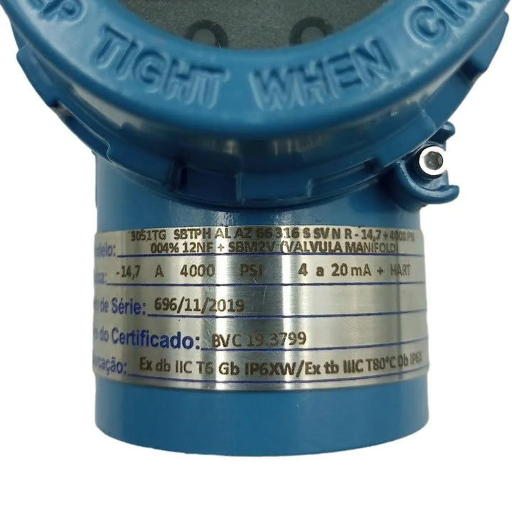 Transmissor de Pressão Sabi 3051 TG SBTPH -14.7 à 4000 PSI - Cabo Eletro