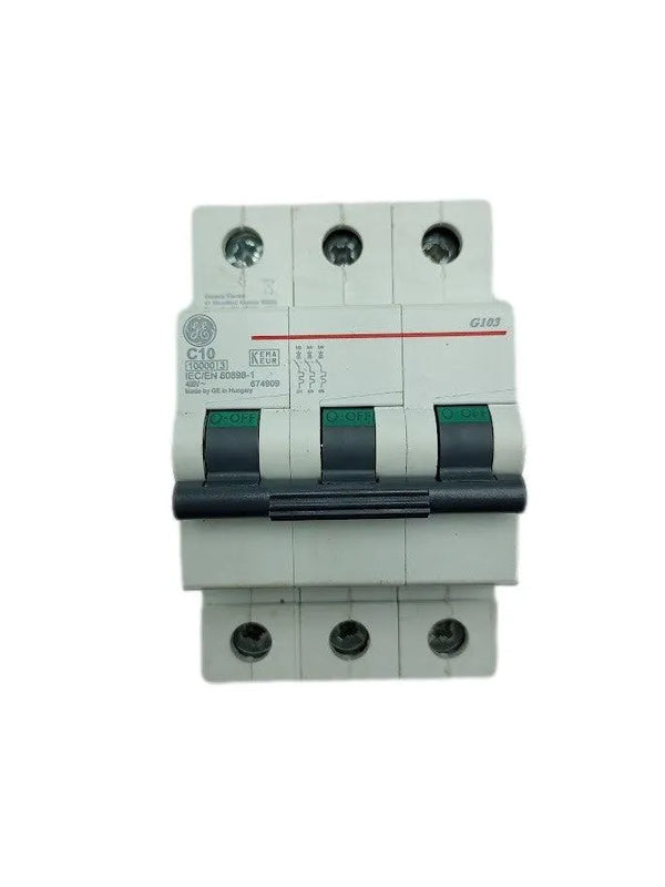 Disjuntor Tripolar Ge G103C10 C 10A 400v 10kA - Cabo Eletro