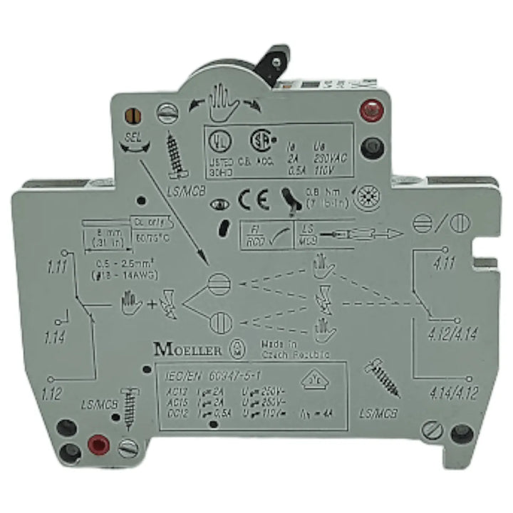 Bloco de Contato Auxiliar Moeller Z-NHK 250VAC - Cabo Eletro