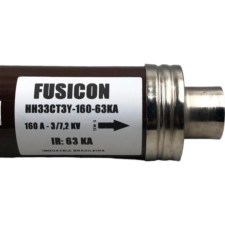 Fusível HH Fusicon HH33CT3Y-160-63KA 160A 3/7,2kV 63kA - Cabo Eletro