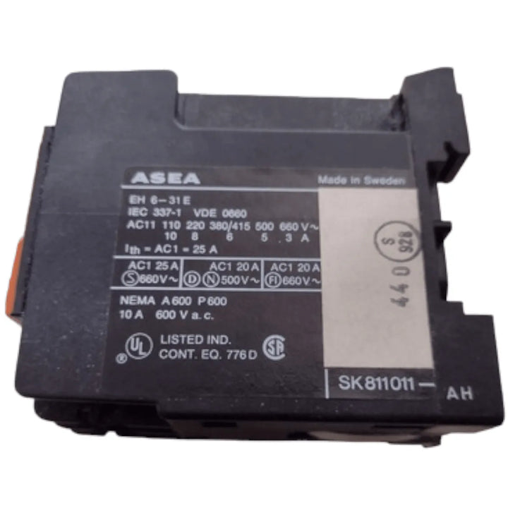 Contator Auxiliar Asea 10a 600v Sk-811011 - Cabo Eletro