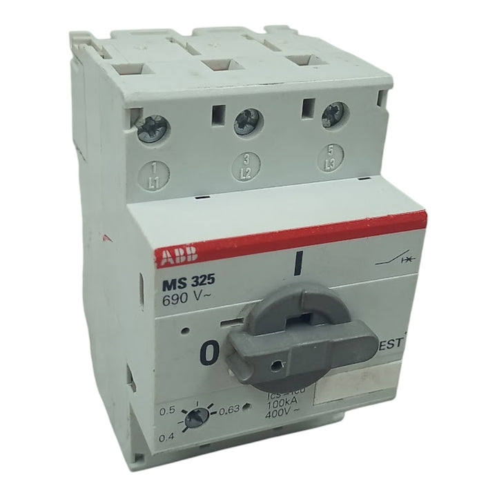 Disjuntor Motor ABB MS 325 690V 100KA 400V 6KV 6A - Cabo Eletro