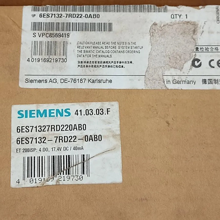 Módulo de Entrada Digital Siemens 6ES7132-7RD22-0AB0 DC17,4v - Cabo Eletro