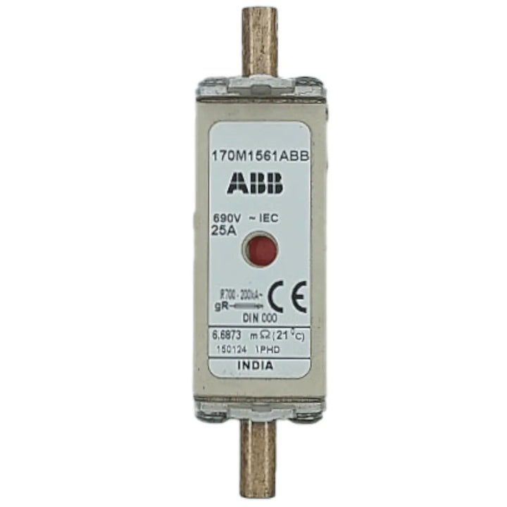 Fusível Abb 170M1561ABB 25A 690V DIN 000 - Cabo Eletro