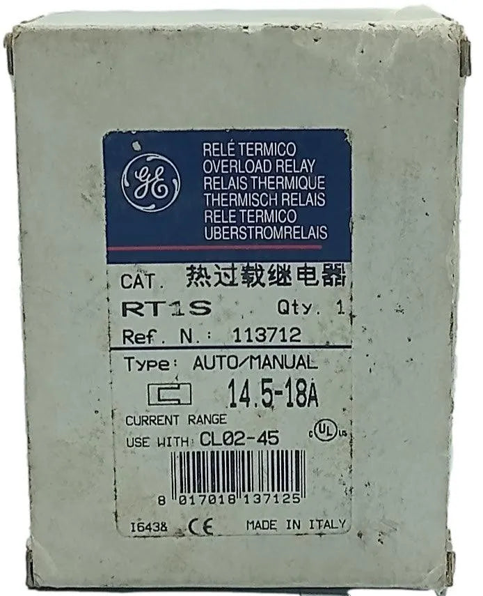 Relé Térmico GE RT1S 14.5-18A 690v 10A - Cabo Eletro