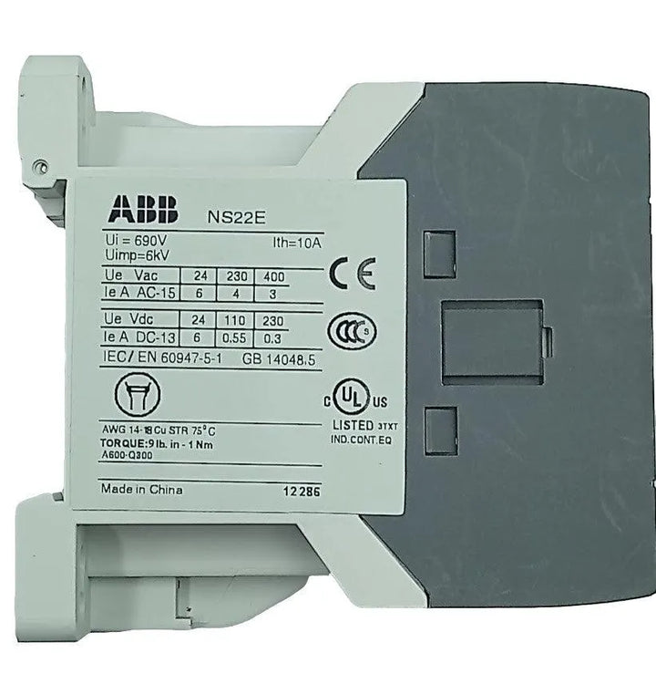 Mini Contator ABB NS22E-25 1SBH101001M2522 220V 50/60Hz - Cabo Eletro