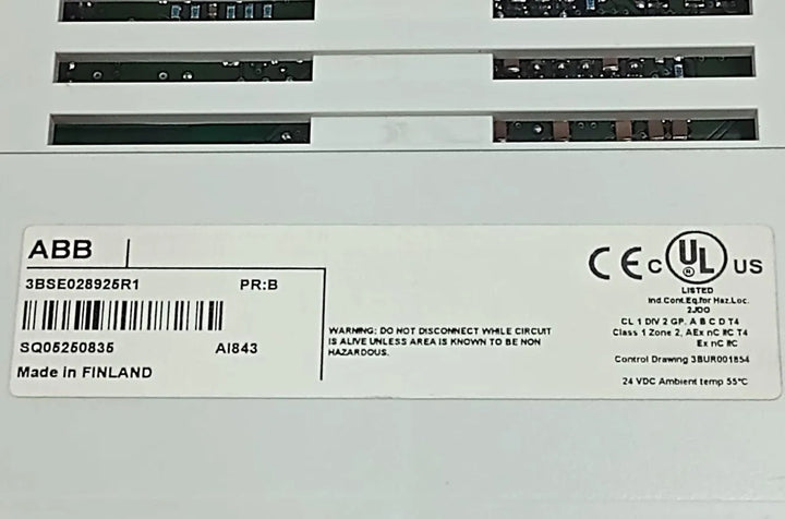 Módulo de Entrada Analógico ABB 3BSE028925R1 AI843 B - Cabo Eletro