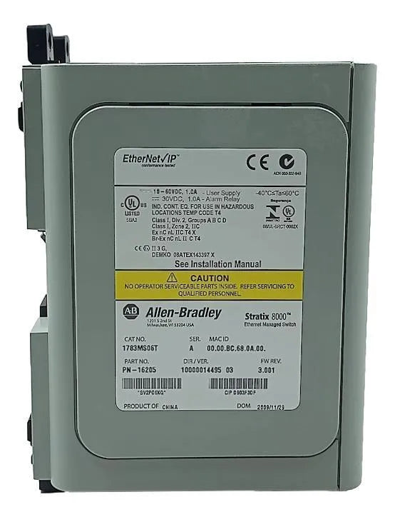 Switch Gerenciável Stratix 8000 Allen-Bradley 1783MS06T - Cabo Eletro