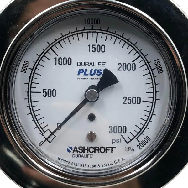 Manômetro Ashcroft 100MM 0 a 3000 PSI 0 a 20000 KPA 1/4 BSP - Cabo Eletro