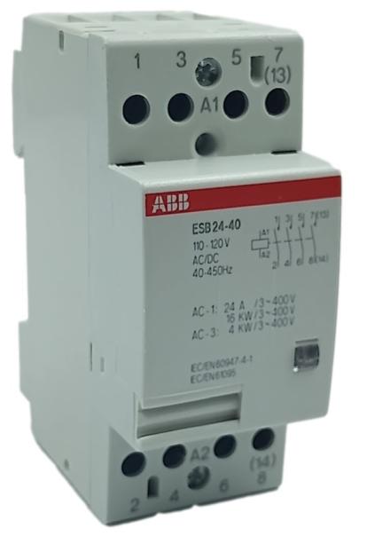 Contator Modular ABB ESB24-40 GHE3991102R0004 110-127v 24A - Cabo Eletro