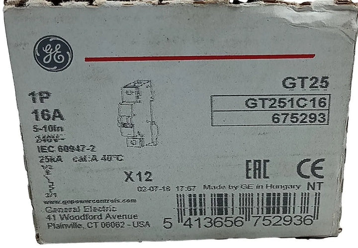 Disjuntor Monopolar GE GT251C16 675293 16A 240V - Cabo Eletro