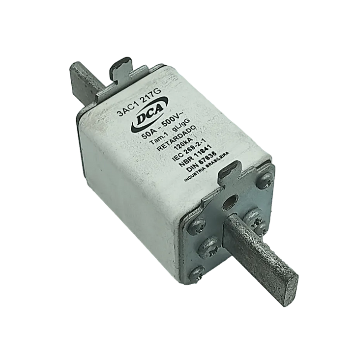 Fusível Retardado DCA 3AC1 217G 50A 500V 120kA gL/gG - Cabo Eletro