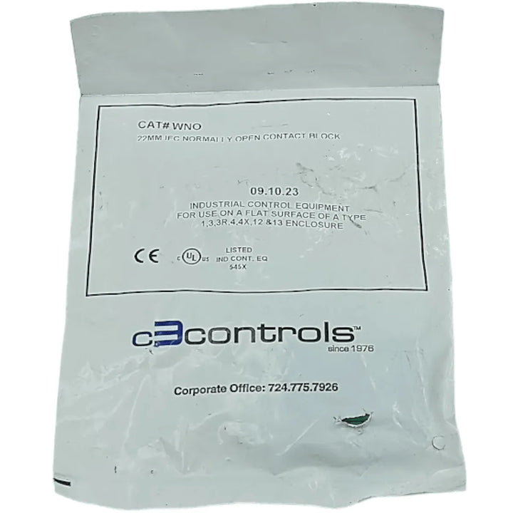 Bloco de Contato C3controls WNO 240V 55A KIT 2 PEÇAS - Cabo Eletro