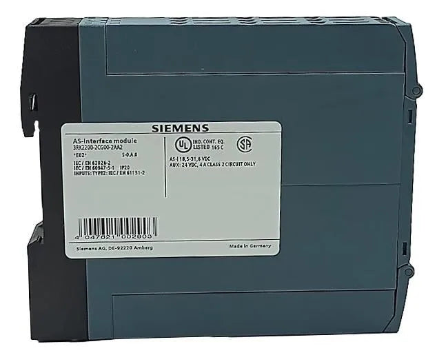 Módulo AS-Interface Siemens 3RK2200-2CG00-2AA2 18,5-31,5 Vdc - Cabo Eletro
