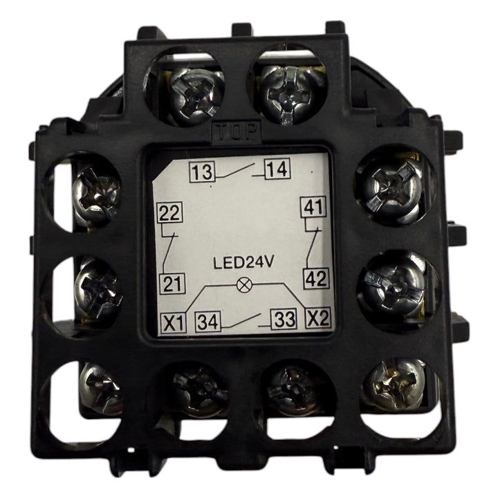 Botão emergência Banner SSA-EB1ML1P-22 44mm 2NA+2NF LED 24v - Cabo Eletro