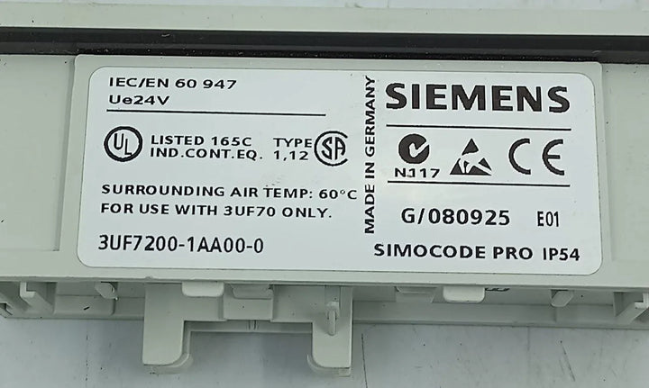 Módulo de Operação Siemens Simocode 3UF7200-1AA00-0 - Cabo Eletro