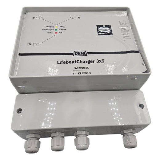 Carregador de Bateria DEFA LifeboatCharger 3x5 12vDC - Cabo Eletro