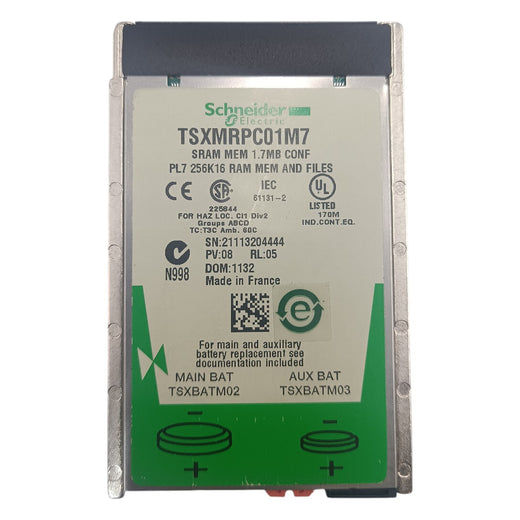 Cartão PCMCIA Schneider TSXMRPC01M7 - Cabo Eletro