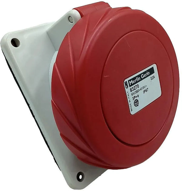 Tomada De Embutir Merlin Gerin 83270 6H 380-415v 32A 3P+T - Cabo Eletro