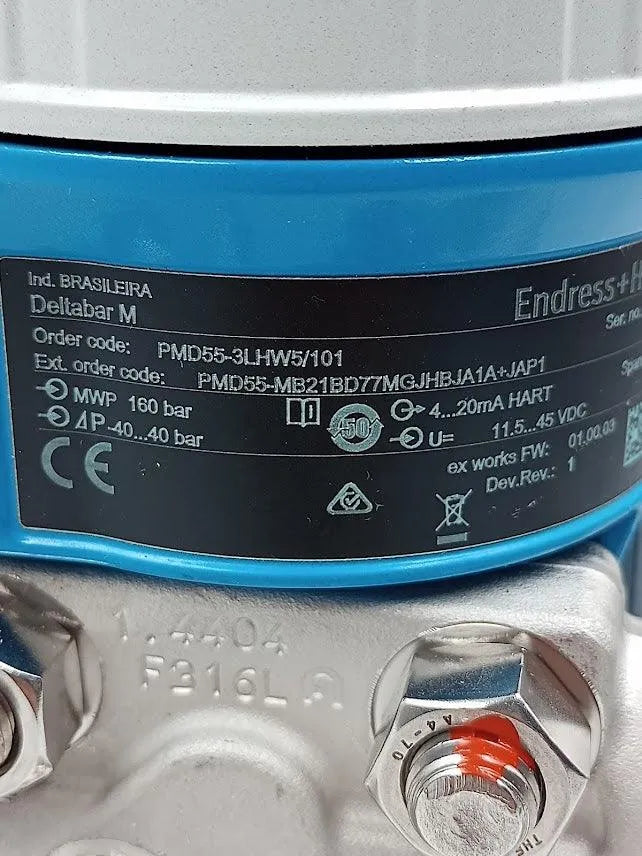 Transmissor de Pressão Endress Hauser PMD55-3LHW5/101 - Cabo Eletro