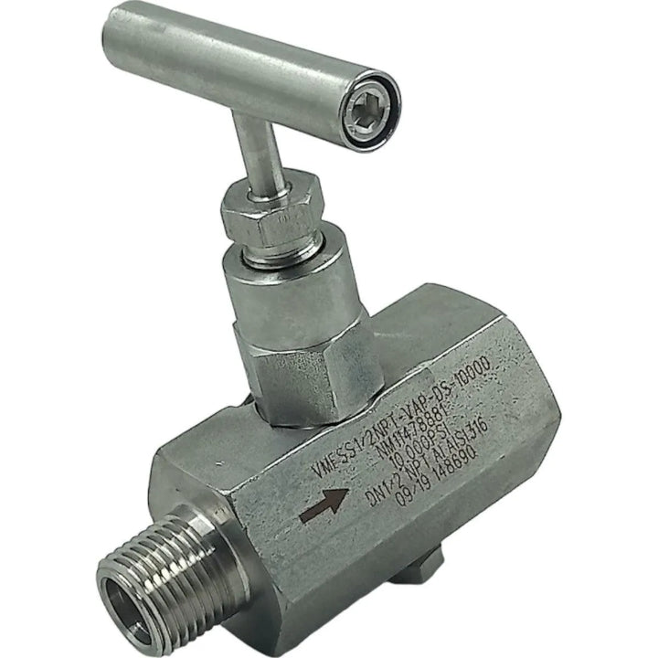 Válvula Agulha VMF SS1/2NPT-VAP-DS-10000 1/2NPT 10000Psi - Cabo Eletro