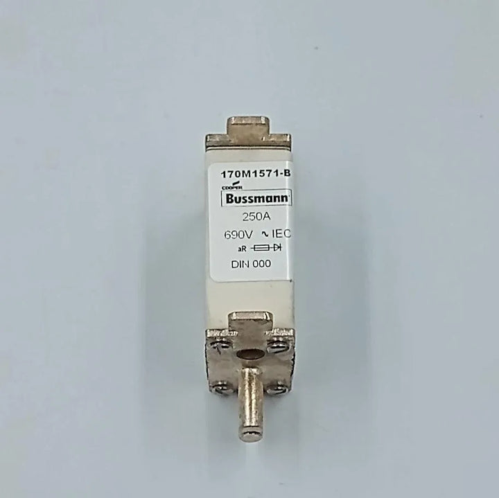 Fusível Ultra Rápido Bussmann 170M1571-B 250A 690V DIN 000 - Cabo Eletro