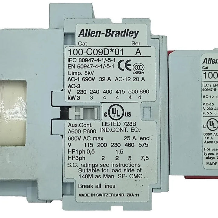 Contator de Segurança Allen Bradley 100S-C09DJ23C 24v DC - Cabo Eletro