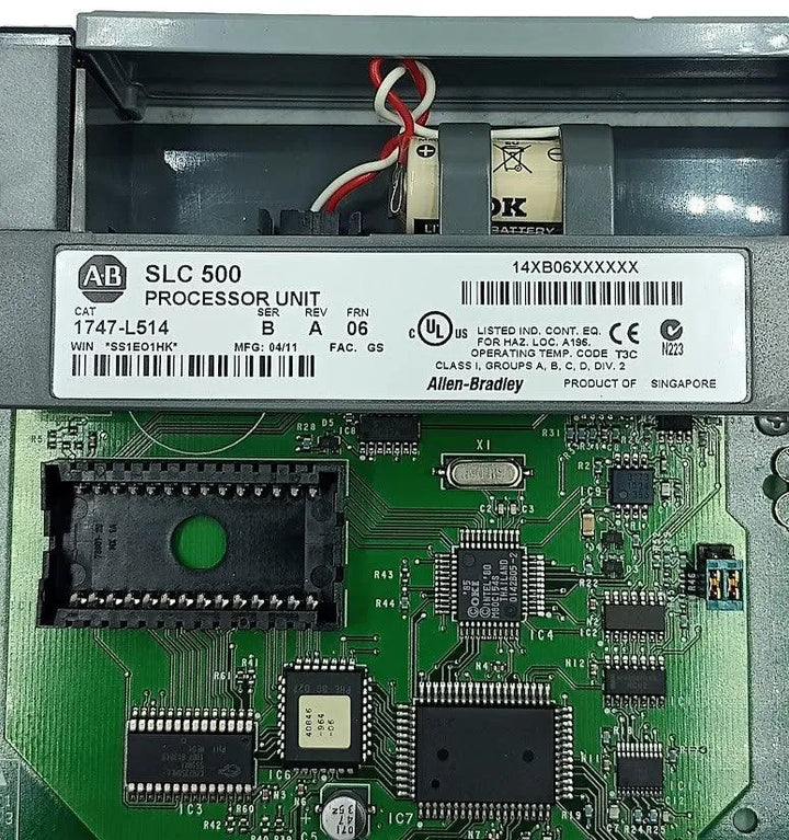 Módulo Processador Allen Bradley 1747-L514 B SLC 500 - Cabo Eletro