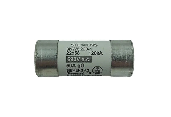 Fusivel Cilindrico SIEMENS 3nw6 220-1 690V 50A - Cabo Eletro