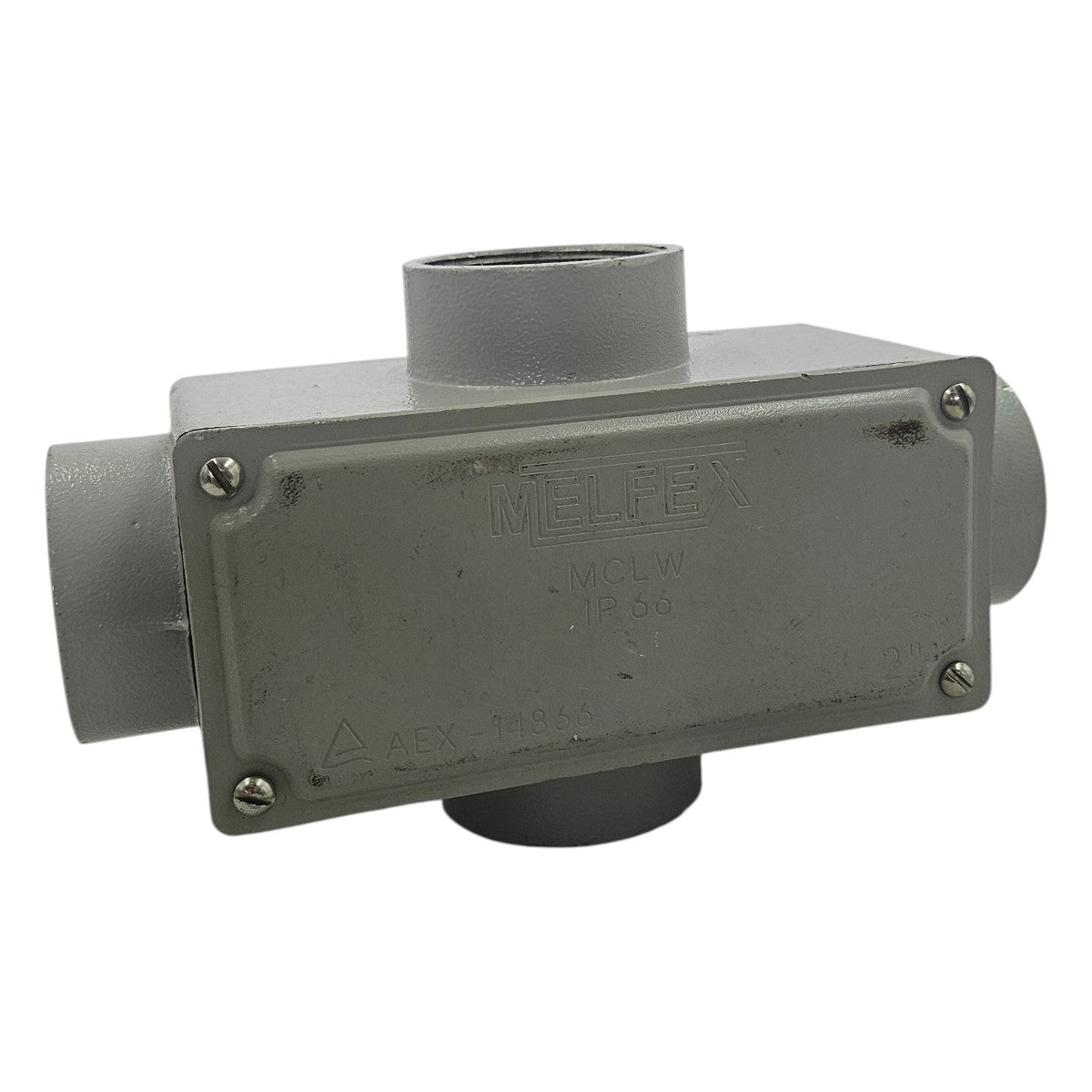 Condulete Types Condulet Aluminum Fixed Melfex TYPE X 2 inch NPT thread – Cabo Eletro