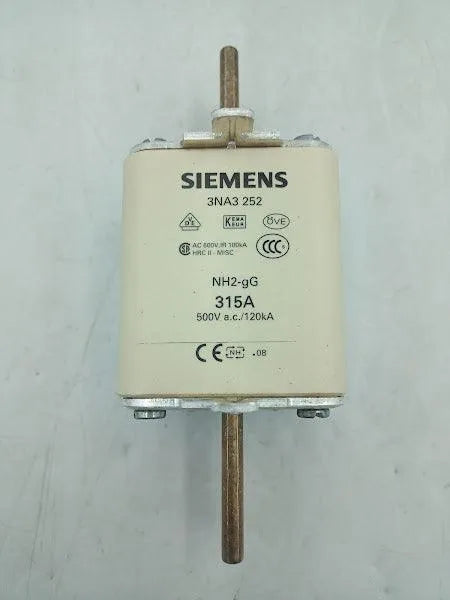 Fusivel N 315a 500v 120 Ka 3na3 252 Siemens - Cabo Eletro