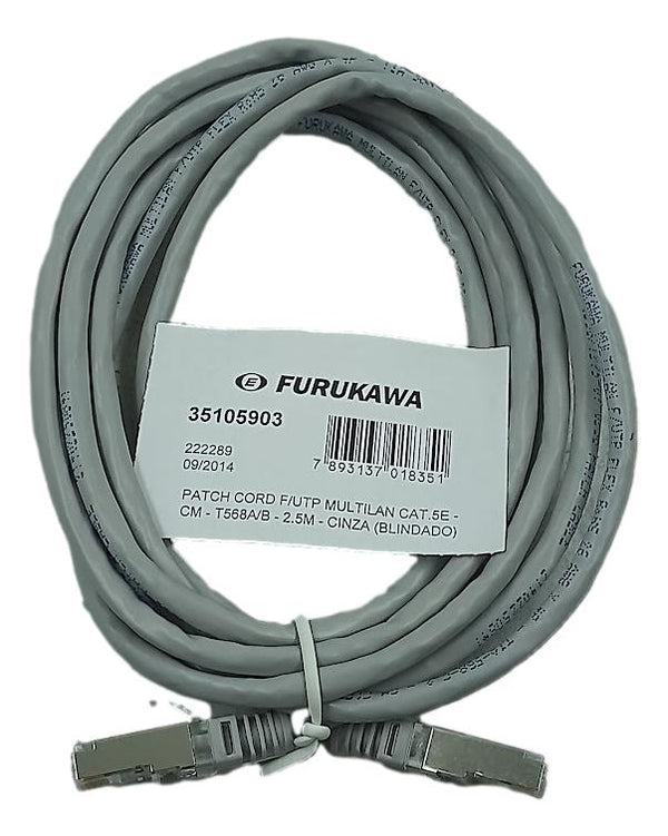 Patch Cord Cinza Furukawa 35105903 - Cabo Eletro