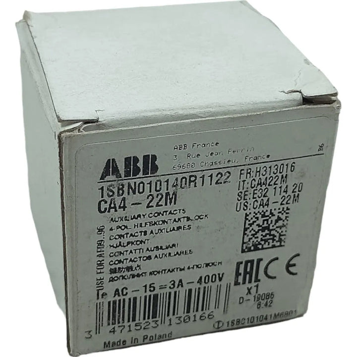 Contator Auxiliar ABB CA4-22M 690V~ 16A AC-15=3A-400V - Cabo Eletro