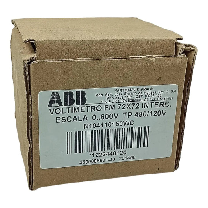 Voltimetro ABB 72x72 0-600 480/120v - Cabo Eletro