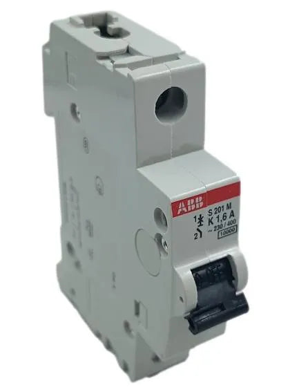 Disjuntor Monopolar ABB S201M-K1.6 1.6A 230/400v 10kA - Cabo Eletro
