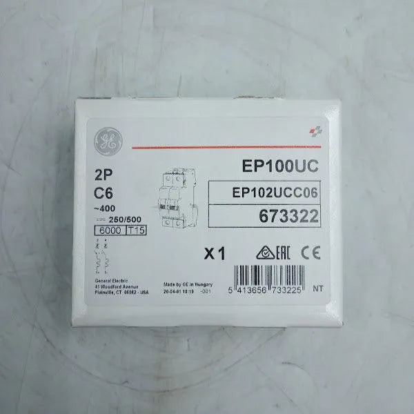 Disjuntor Bipolar GE EP102UCC06 6KA 400V - Cabo Eletro