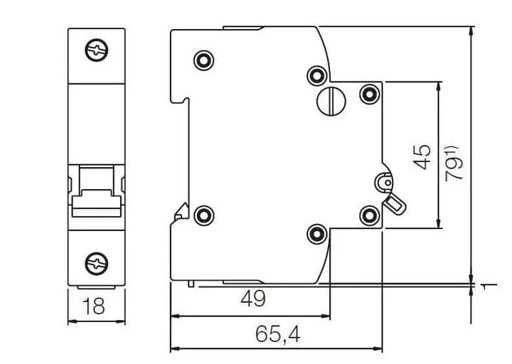 Disjuntor Ge Monopolar Din 0,5a Até 63a Curva C 10ka - Cabo Eletro