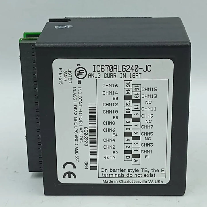 Módulo de Entrada Analógica Ge Fanuc IC670ALG240-JC 24V 25MA - Cabo Eletro