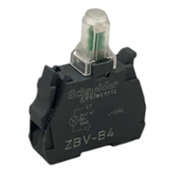 Bloco de Contato Luminoso Vermelho Schneider ZBV-B4 24v 18mA - Cabo Eletro