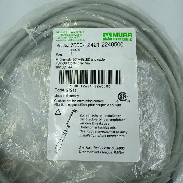 Sensor Murr Elektronik 7000-12421-22405000 - Cabo Eletro