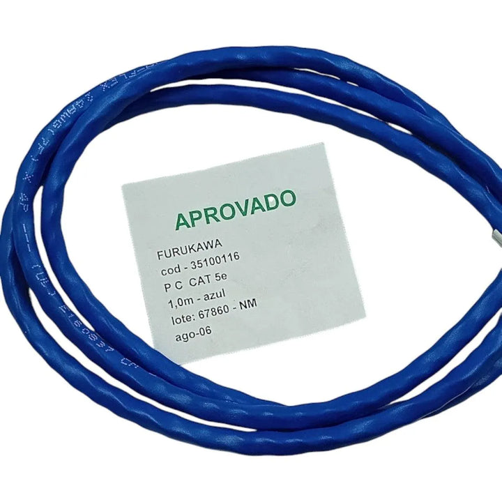 Patch Cord Furukawa 35100116 cat5e 1,0m azul - Cabo Eletro