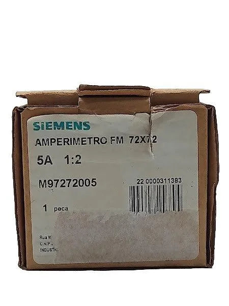 Amperímetro FM 72x72 Siemens 5A 1:2 - Cabo Eletro