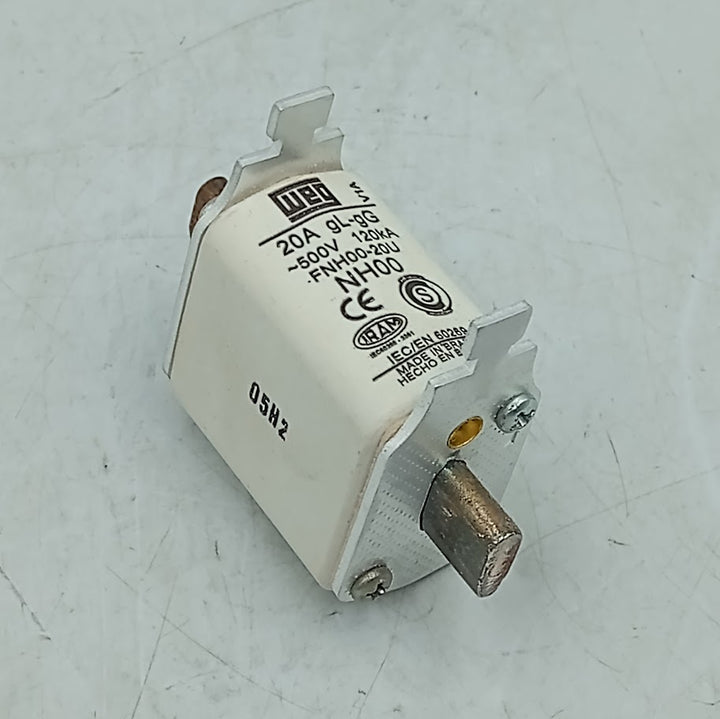 Fusível Retardado Weg FNH00-20U NH GL/GG 20A 500V 120A - Cabo Eletro