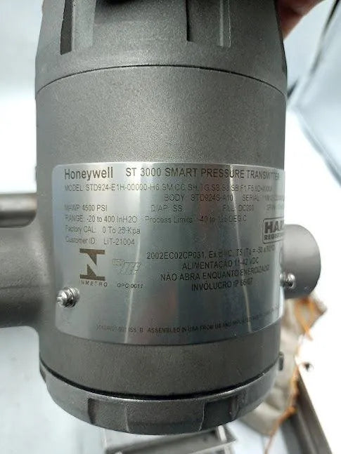 Transmissor de Pressão Honeywell ST 3000 STD924-E1H-00000... - Cabo Eletro